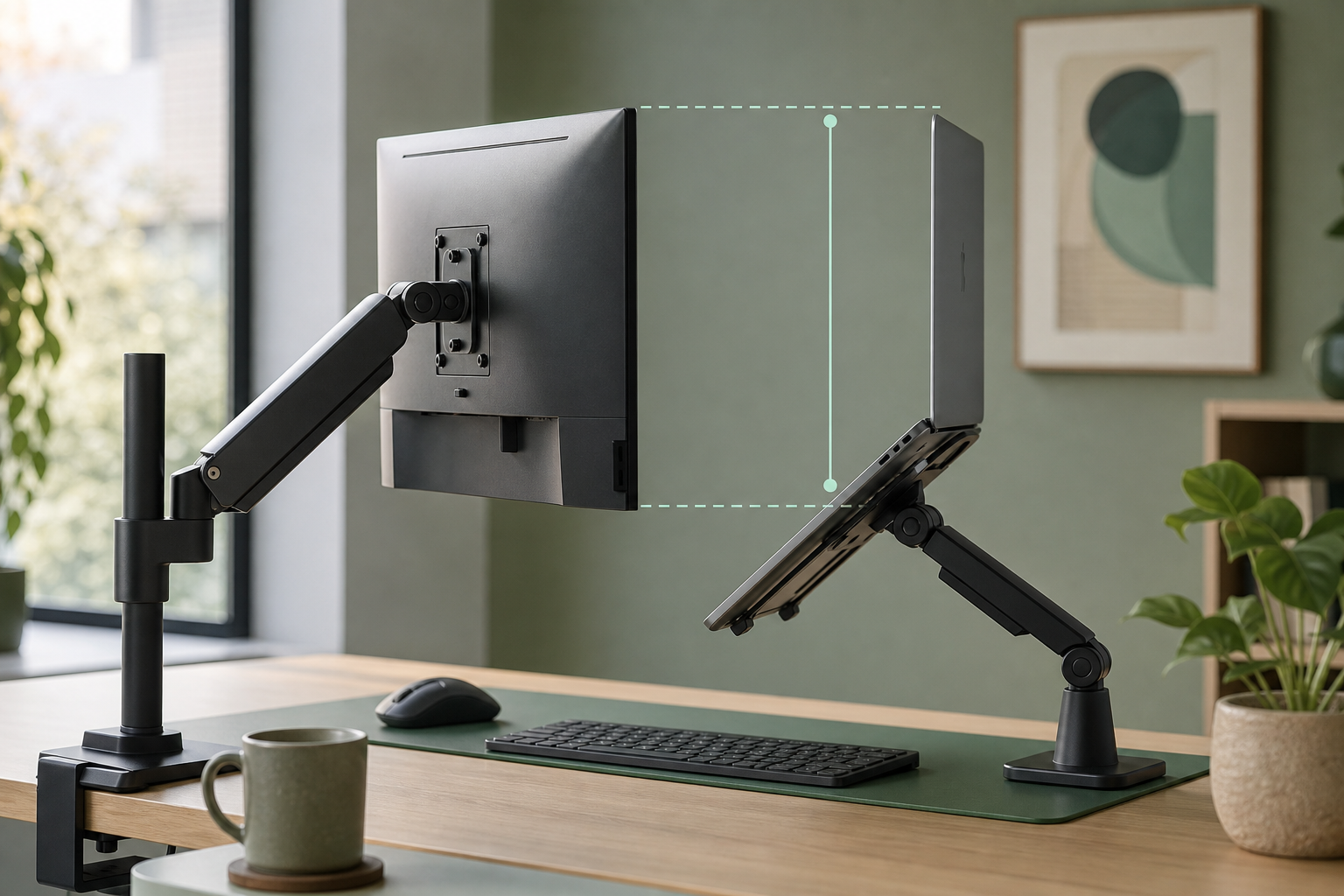 Greenaecleanio monitor positioning and screen height guide
